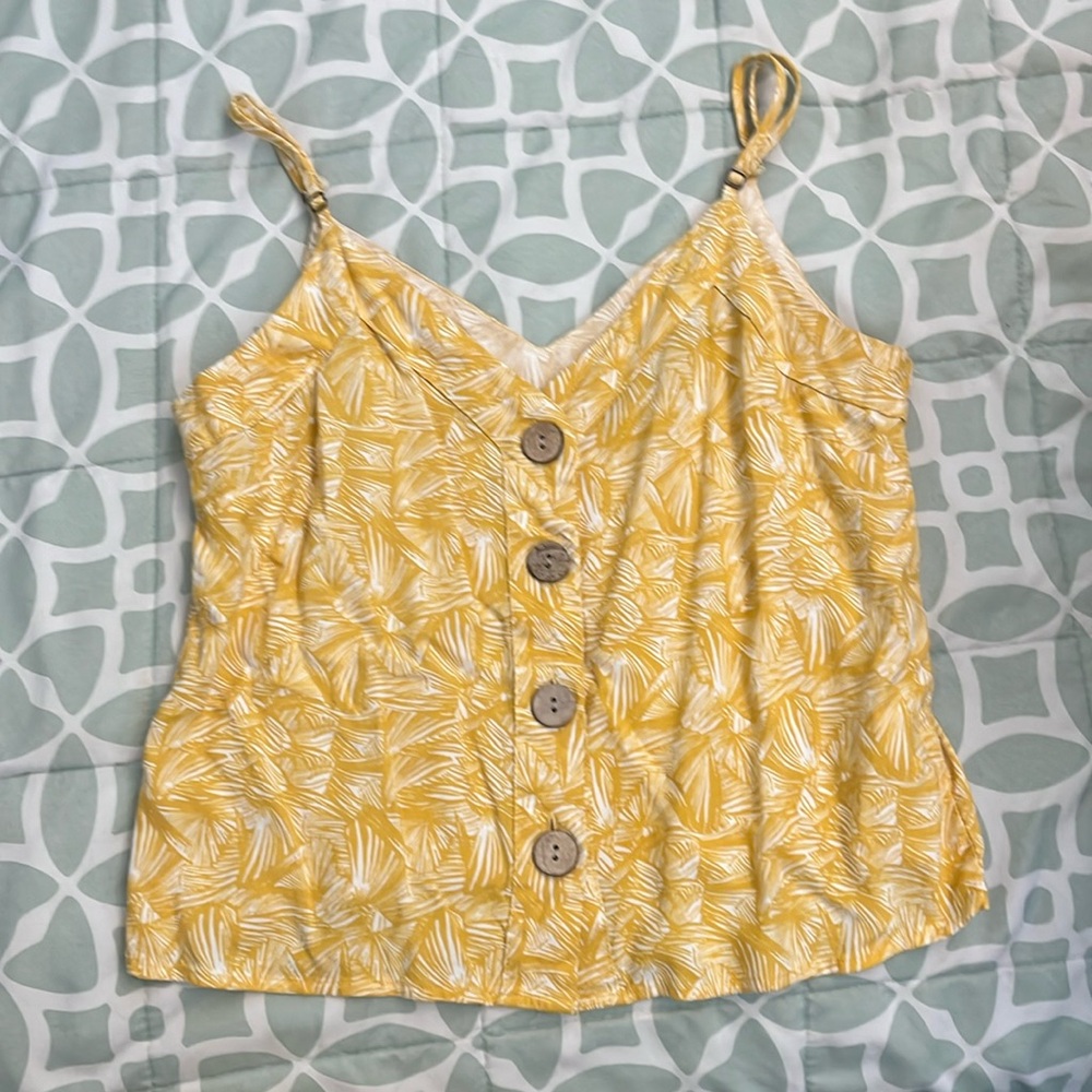 Yellow Vacation Top Size Small